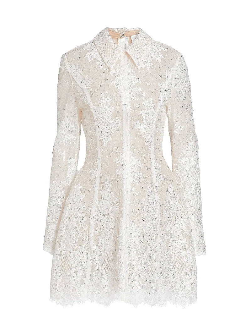 Adelaide Lace Appliqué Minidress