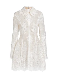 Adelaide Lace Appliqué Minidress