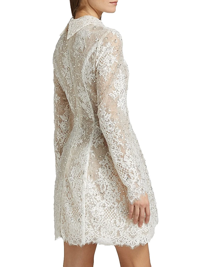 Adelaide Lace Appliqué Minidress