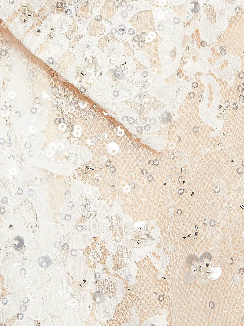 Adelaide Lace Appliqué Minidress