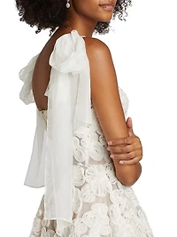 Sabrina Embroidered A-Line Midi-Dress