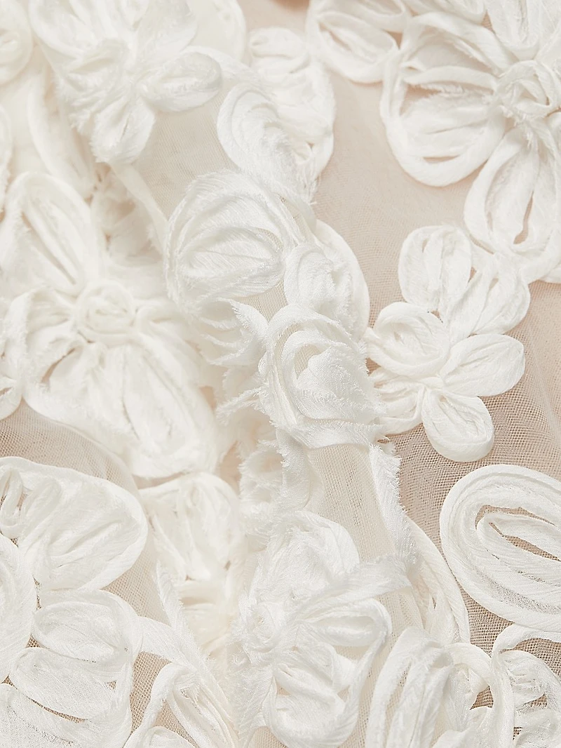 Sabrina Embroidered A-Line Midi-Dress