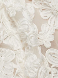 Sabrina Embroidered A-Line Midi-Dress