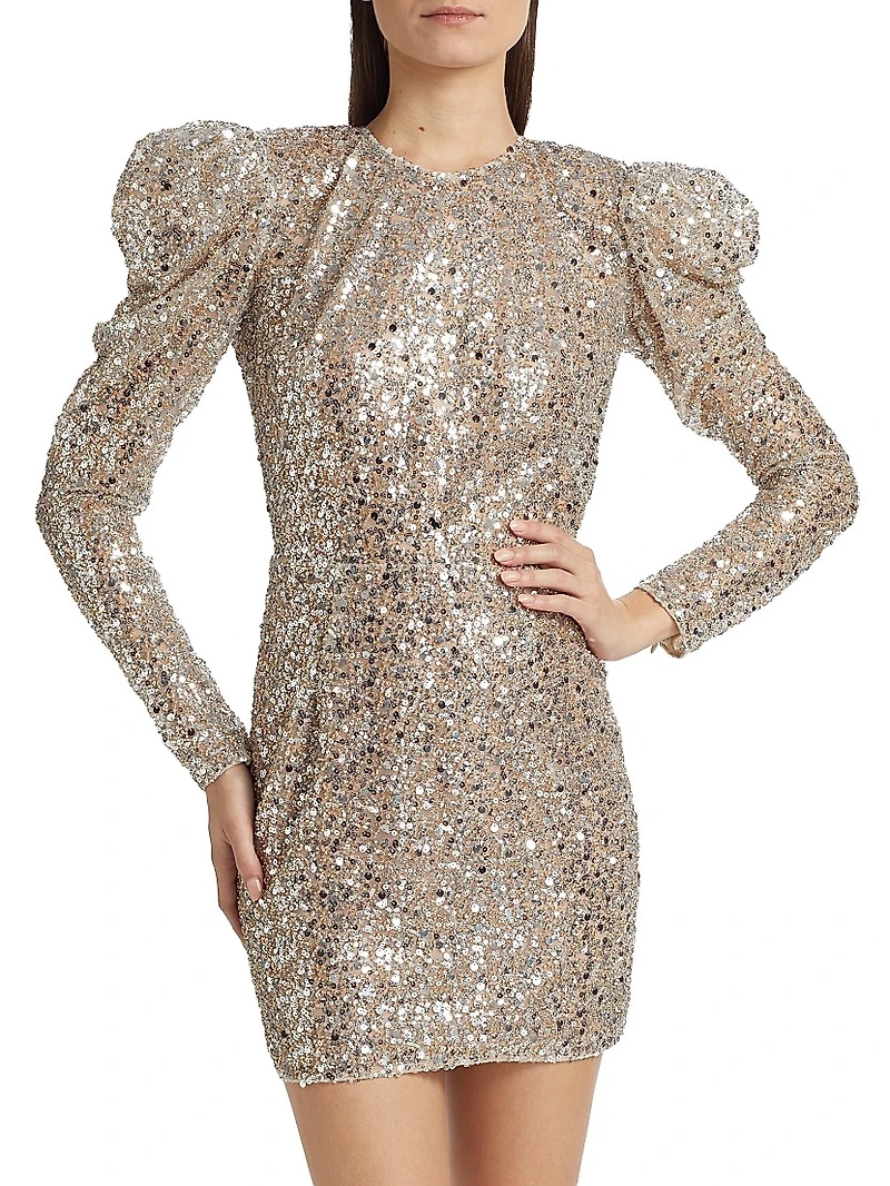 Tessa Metallic Sequin Minidress