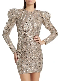 Tessa Metallic Sequin Minidress