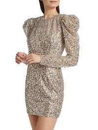 Tessa Metallic Sequin Minidress