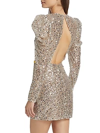 Tessa Metallic Sequin Minidress