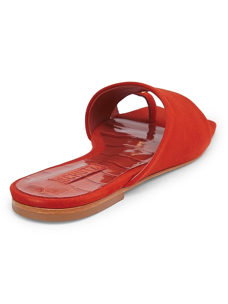 Jodie Embellished Suede Sandals