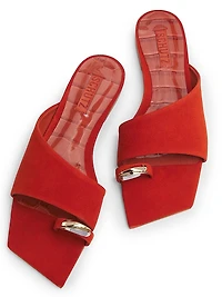 Jodie Embellished Suede Sandals