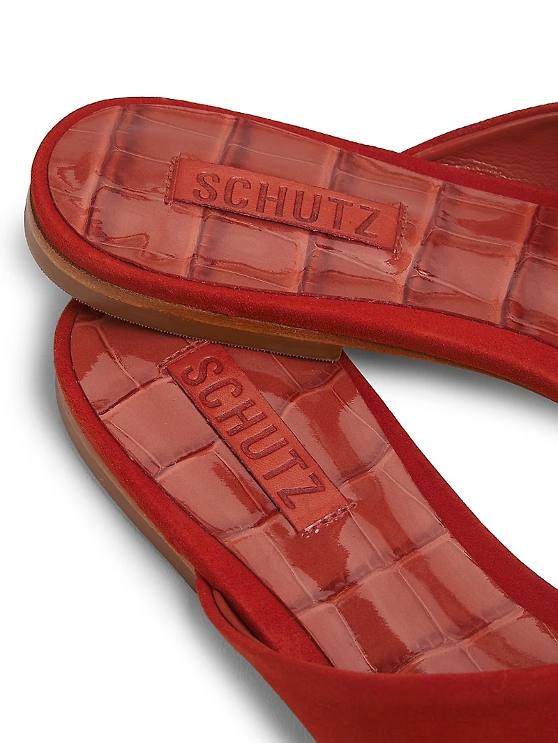 Jodie Embellished Suede Sandals