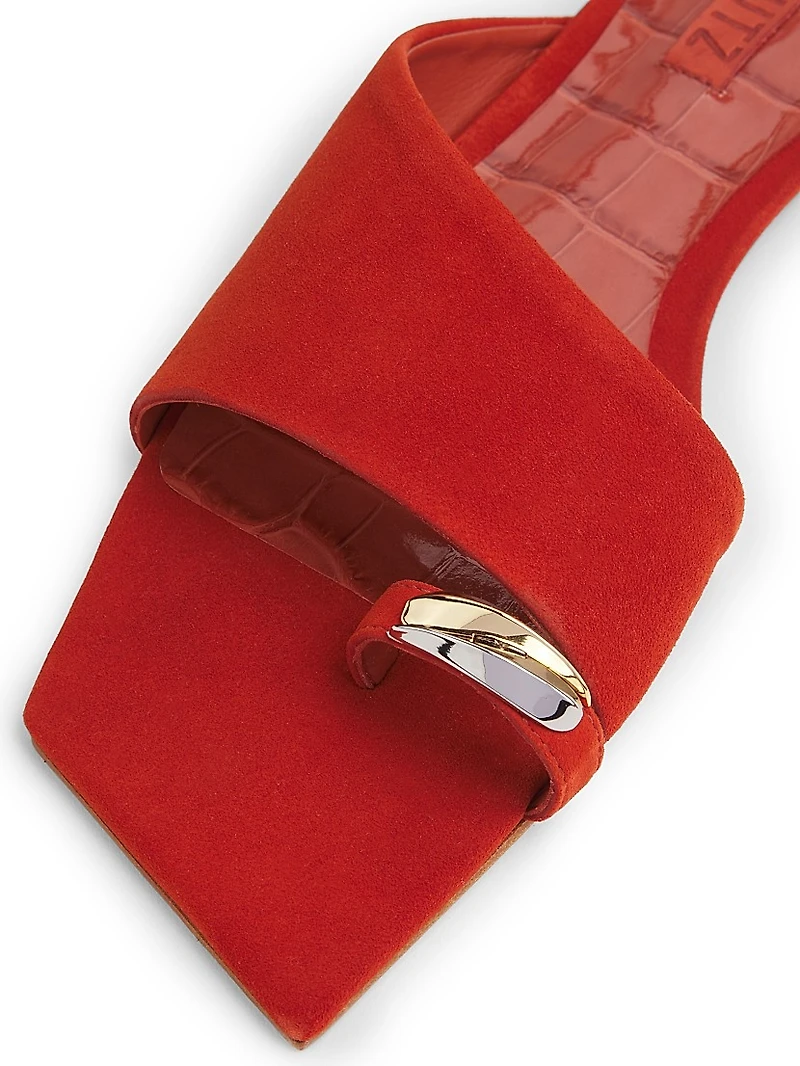 Jodie Embellished Suede Sandals