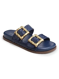 Enola Sporty Woven Leather Sandals