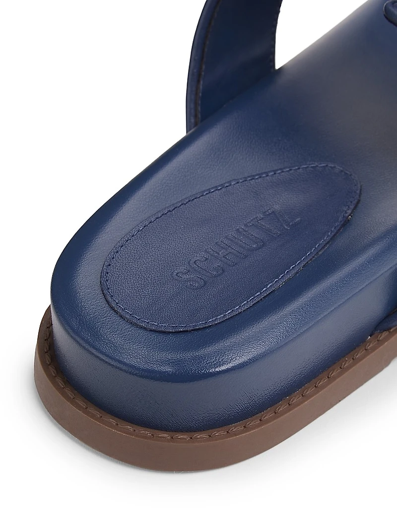 Enola Sporty Woven Leather Sandals