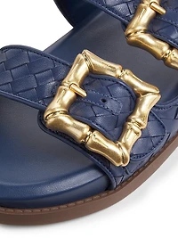 Enola Sporty Woven Leather Sandals