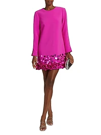 Lily Sequin Petal Shift Dress