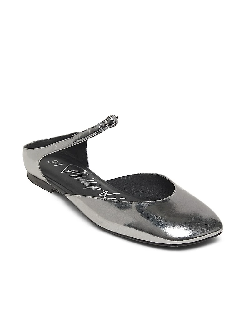 ID Mary Jane Leather Flats