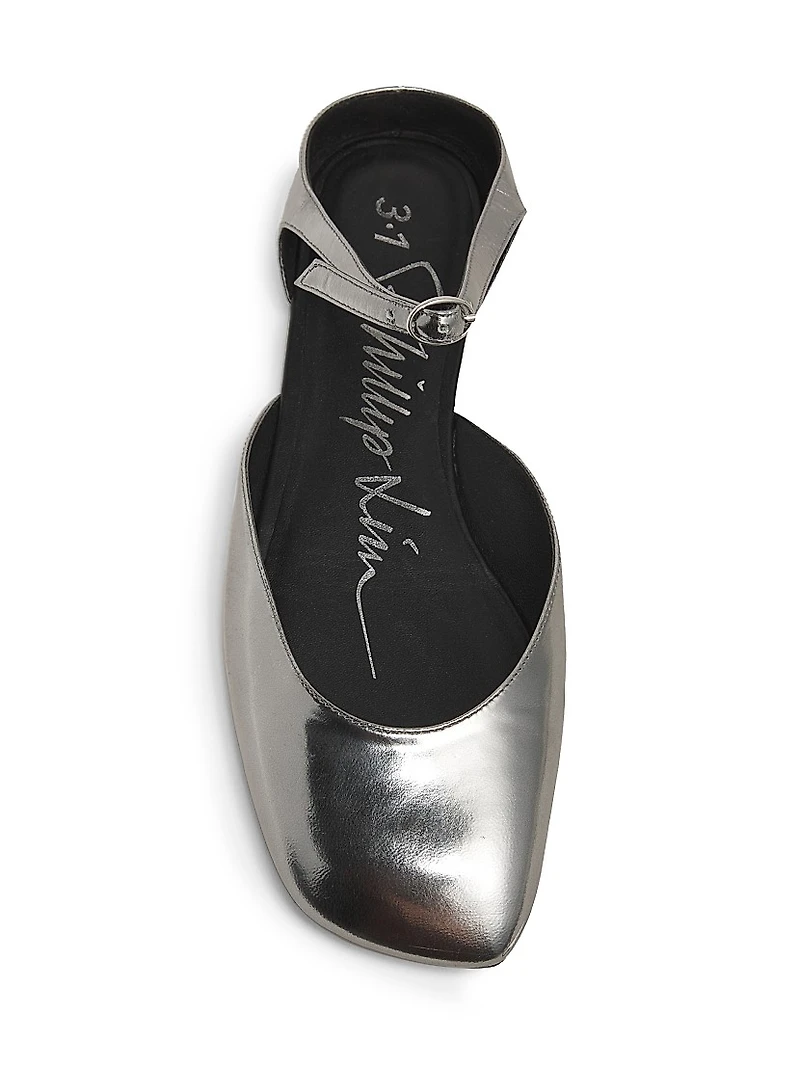 ID Mary Jane Leather Flats