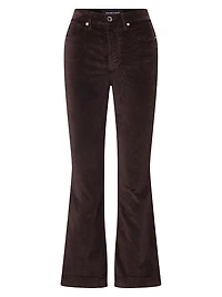 Carson Velvet Ankle Flare Pants