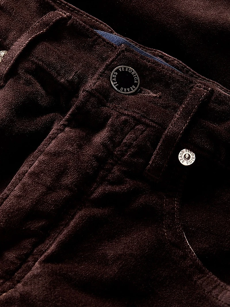 Carson Velvet Ankle Flare Pants