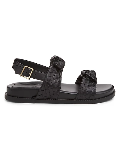Kareena Knot Leather Sandals