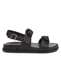 Kareena Knot Leather Sandals