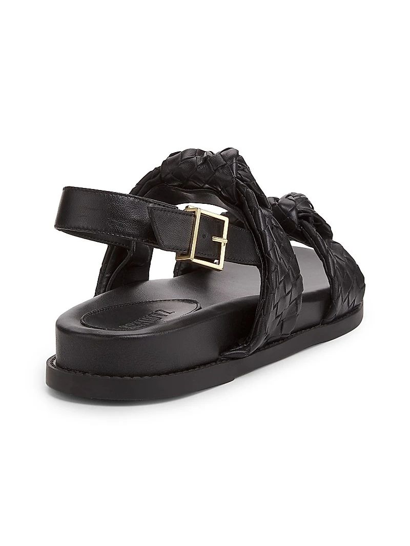 Kareena Knot Leather Sandals