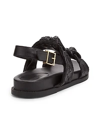 Kareena Knot Leather Sandals