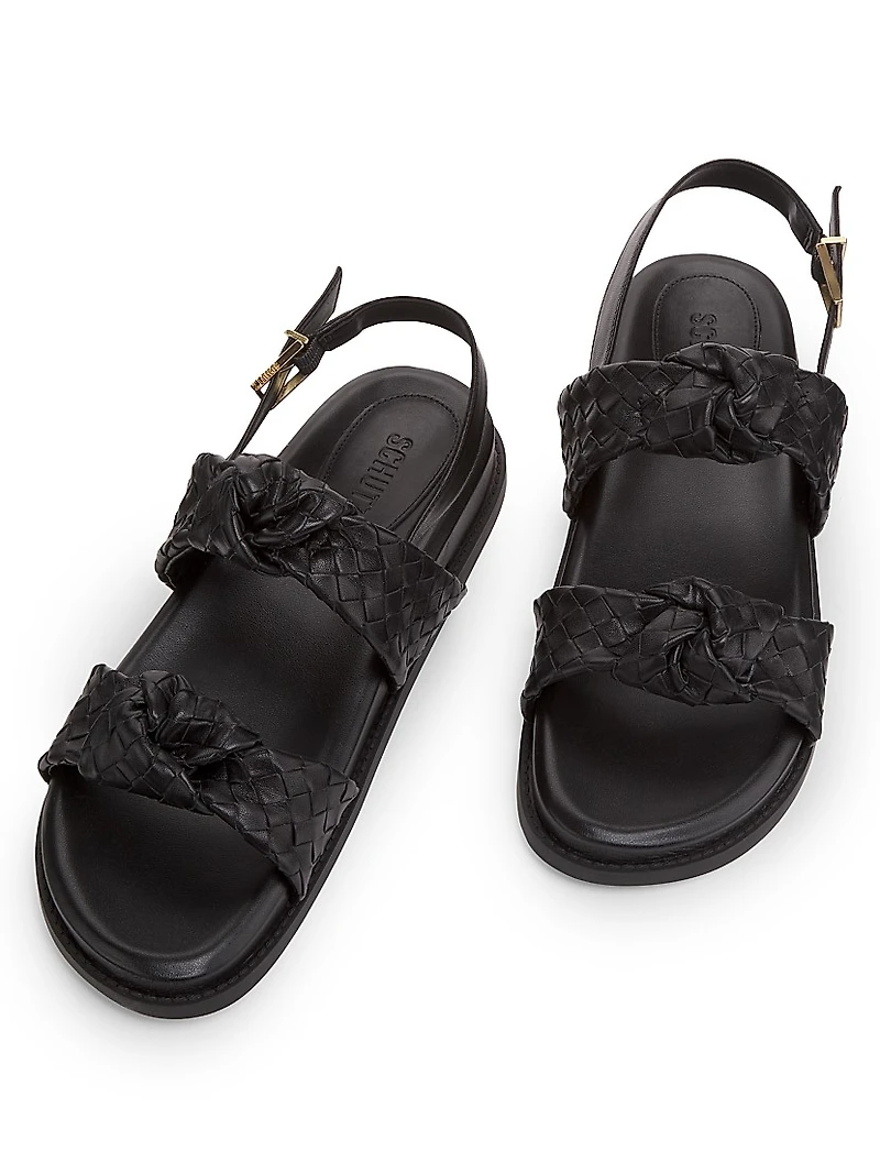 Kareena Knot Leather Sandals
