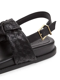 Kareena Knot Leather Sandals