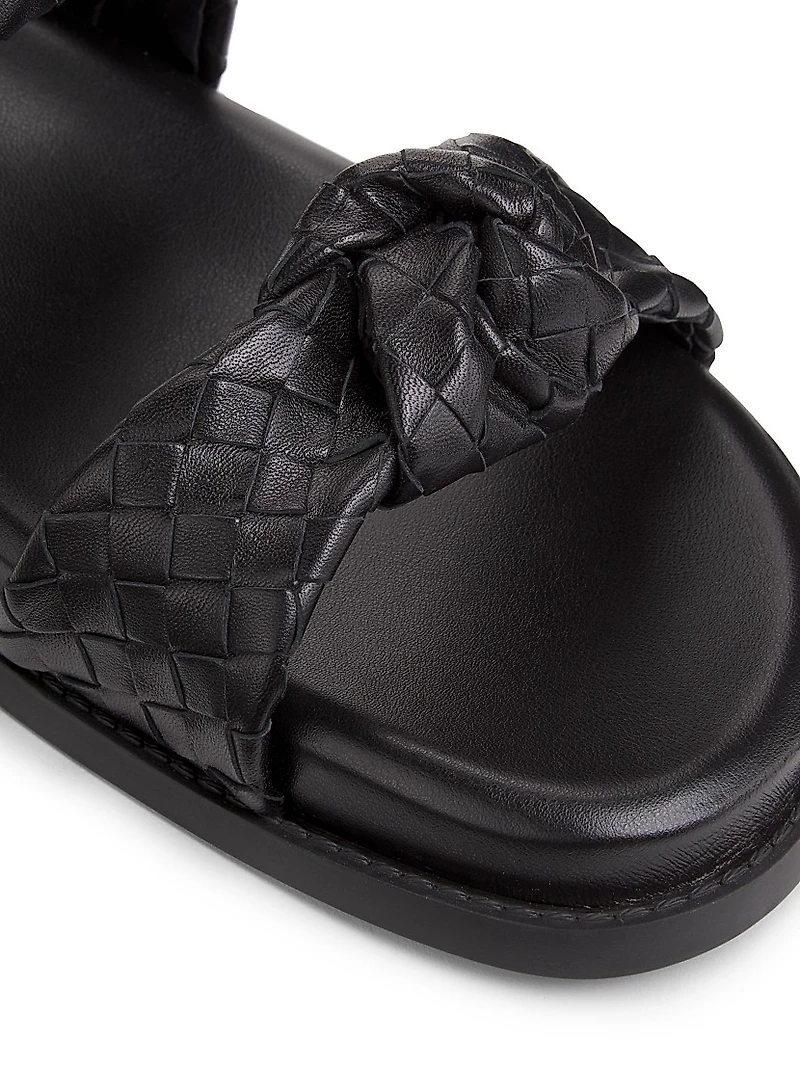 Kareena Knot Leather Sandals