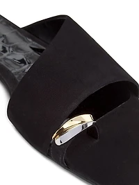 Jodie Nubuck Leather Flats