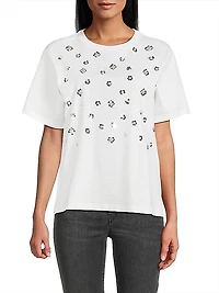 Cabina Floral Sequin T-Shirt