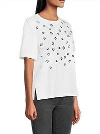 Cabina Floral Sequin T-Shirt