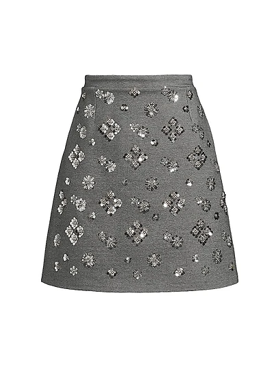 Monza Beaded Miniskirt
