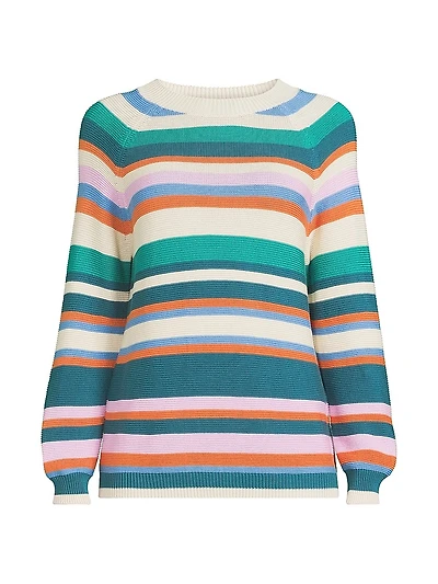 Linz Striped Cotton Sweater