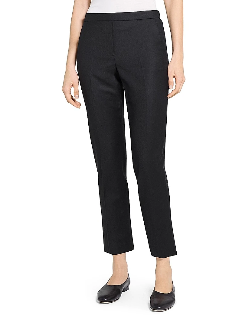 Treeca Wool Crop Trousers