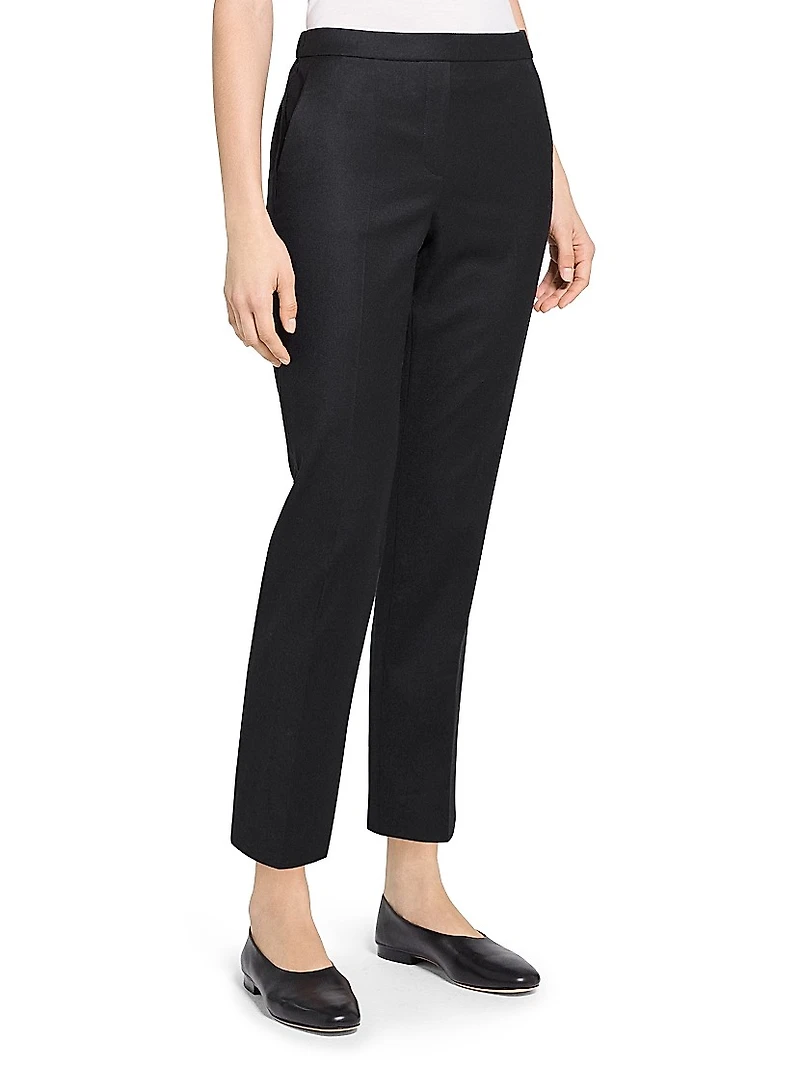 Treeca Wool Crop Trousers