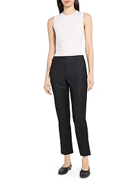 Treeca Wool Crop Trousers