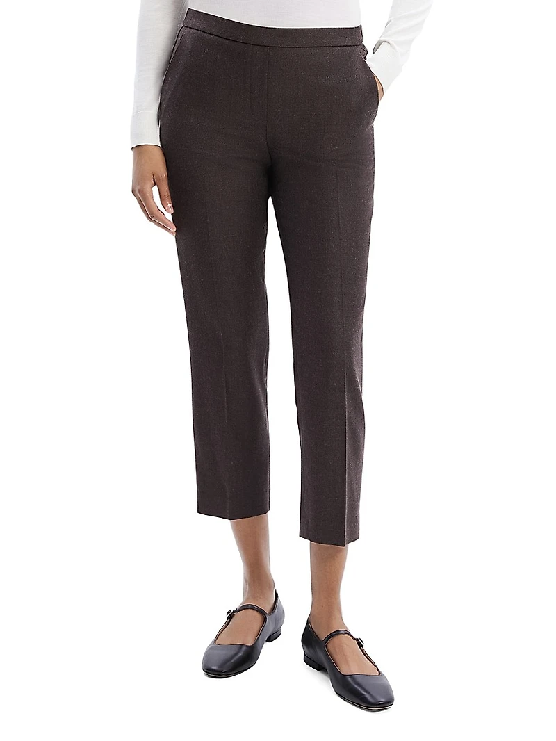 Treeca Wool Crop Trousers