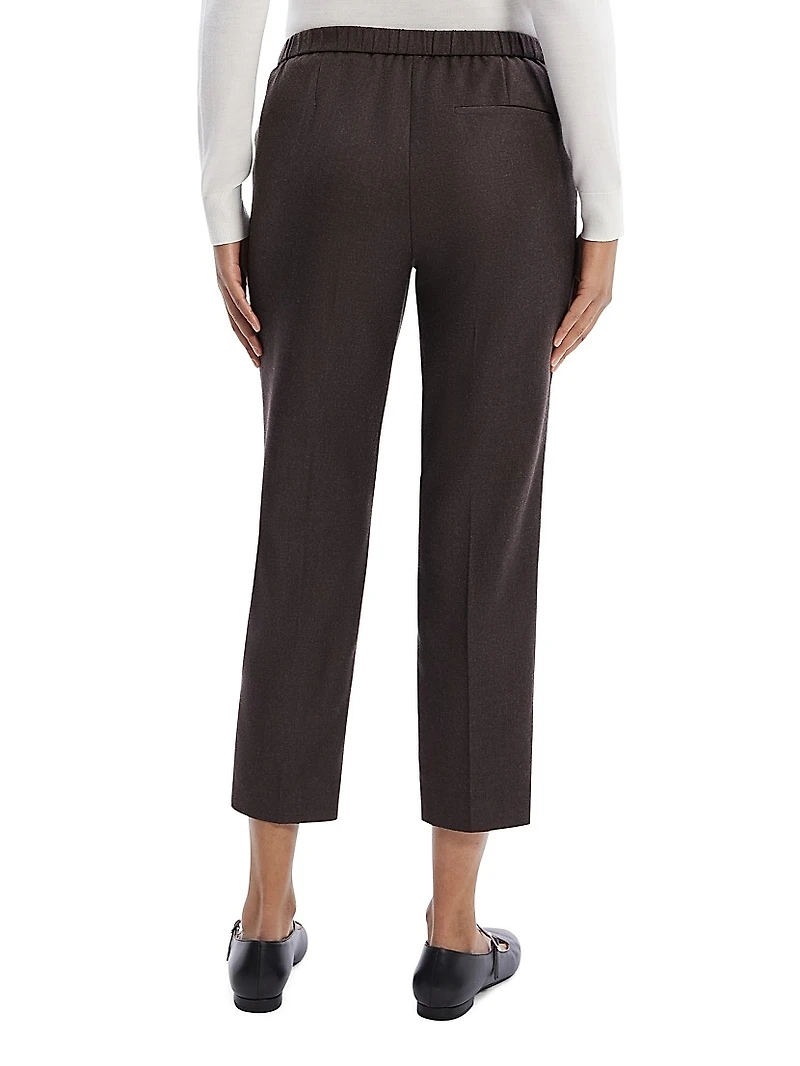 Treeca Wool Crop Trousers