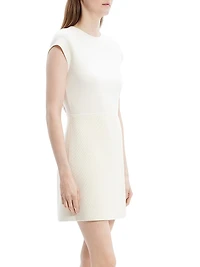 Wrap Skirt Crewneck Minidress