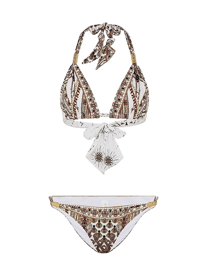 Goddess Energy Printed Triangle Bikini