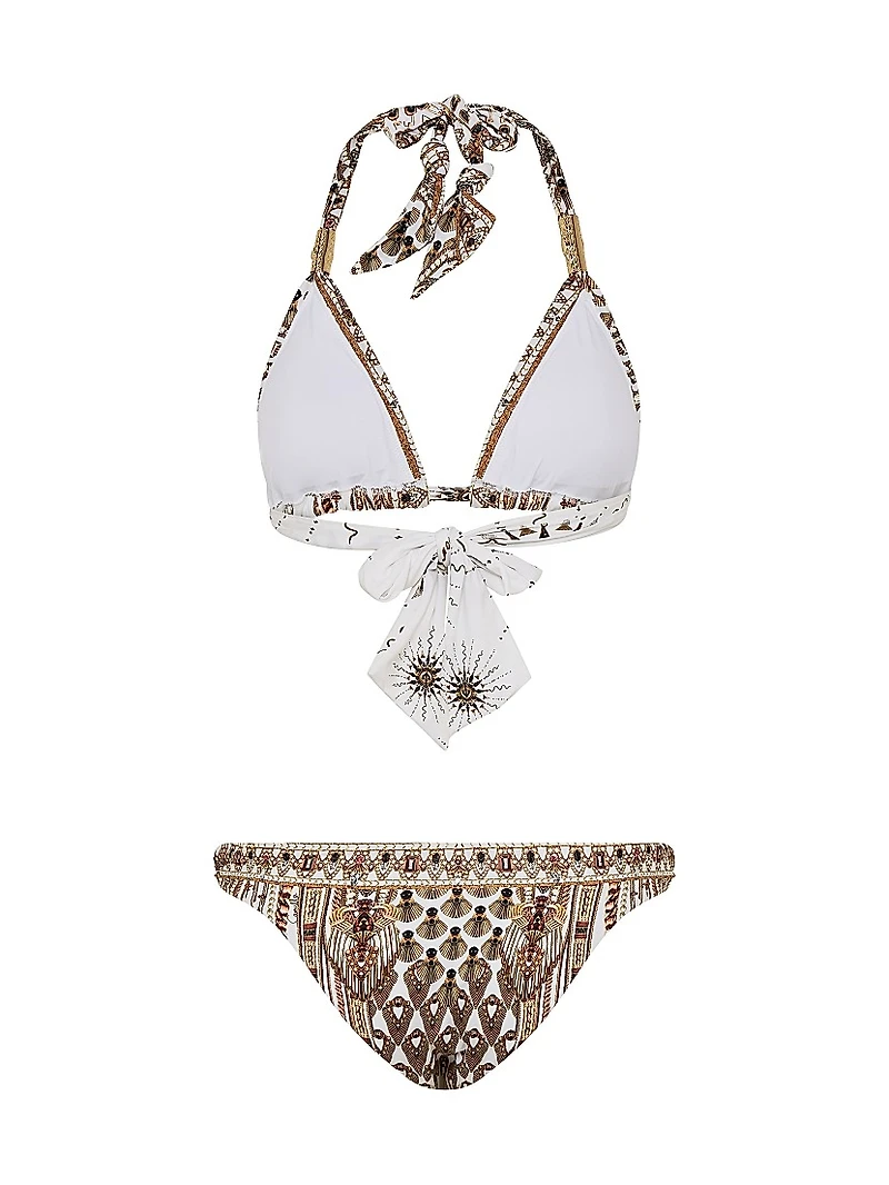 Goddess Energy Printed Triangle Bikini