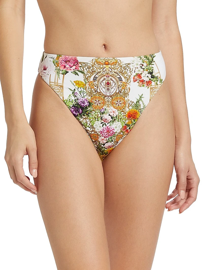 High-Rise Cheeky Bikini Bottoms