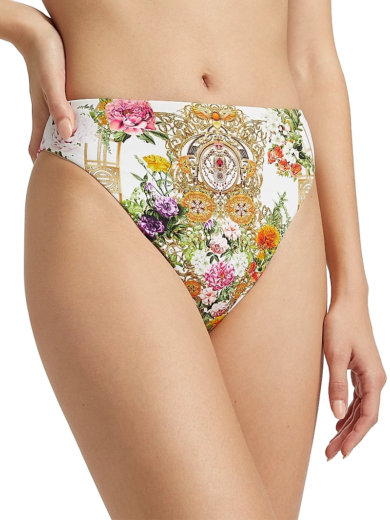High-Rise Cheeky Bikini Bottoms