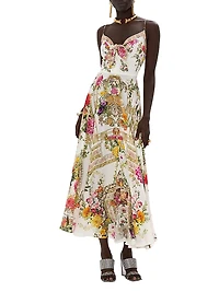 Egyptian Rose Silk Maxi Dress
