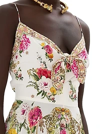Egyptian Rose Silk Maxi Dress