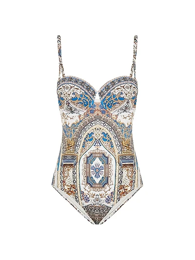Make Me Your Mosiac Underwire One-Piece Swimsuit