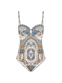 Make Me Your Mosiac Underwire One-Piece Swimsuit
