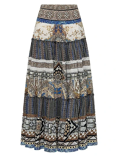 Make Me Your Mosiac Tiered Circle Skirt